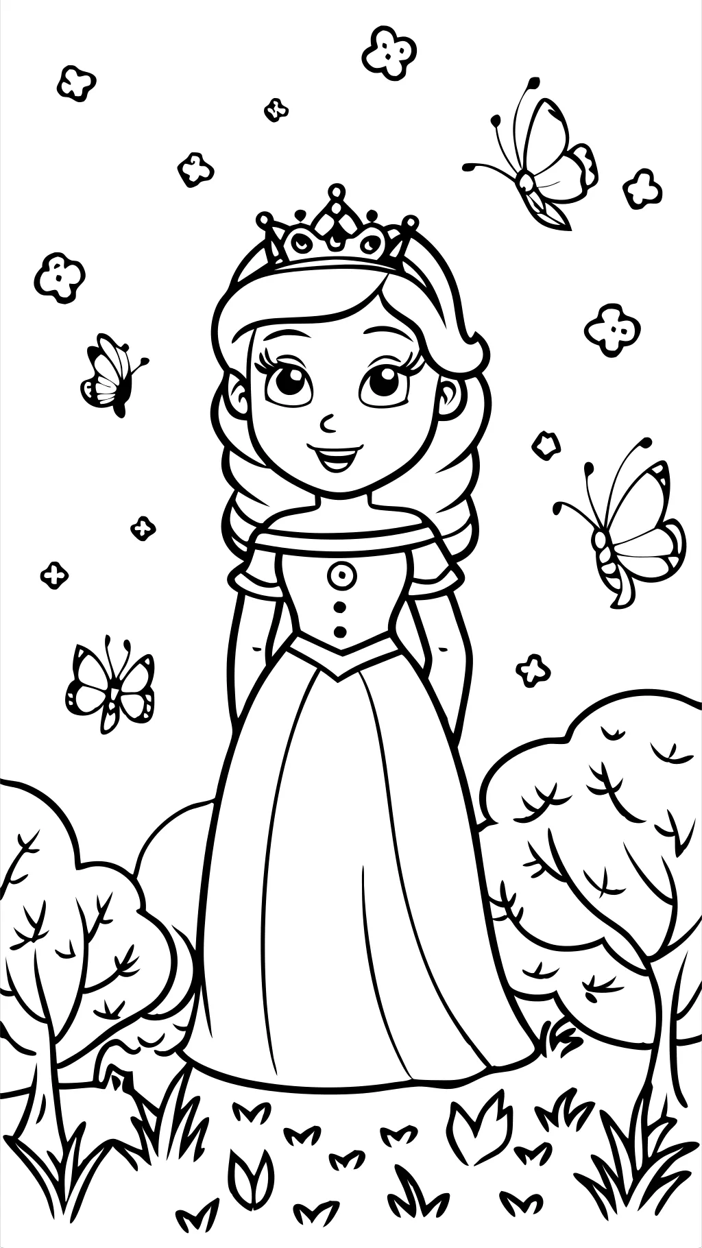 princesa fiona para colorear